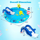Inflatable Play Center Marine Life Spray Pool with Shark by LJGDeals