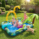 Inflatable Play Center Jungle Animal Spray Pool with Slide Giraffe by LJGDeals