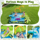 Inflatable Play Center Jungle Animal Spray Pool with Slide Giraffe by LJGDeals