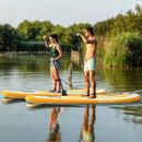Inflatable Stand up Paddle Board with Adjustable Paddle and 3 Fins for Adults and Youths by LJGDeals