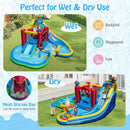 Inflatable Water Park Water Slide Wet Dry Combo Bounce House by LJGDeals