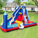6-In-1 Inflatable Water Park with 735W Blower by LJGDeals