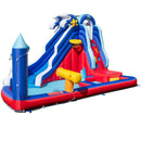 6-In-1 Inflatable Water Park with Climbing Wall Splash Pool (Without Blower) by LJGDeals