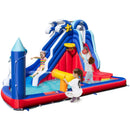 6-In-1 Inflatable Water Park with Climbing Wall Splash Pool (Without Blower) by DirectDeals