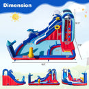 6-In-1 Inflatable Water Park with 735W Blower by LJGDeals