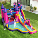 Inflatable Water Slide Princess Themed Bounce Castle with Climbing Wall 680W Blower Included by LJGDeals