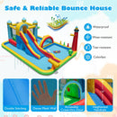 Inflatable Water Slide Giant Water Park with Long Slide 750W Blower by LJGDeals