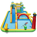 Inflatable Water Slide Giant Water Park with Long Slide Jumping Area by LJGDeals