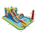 Inflatable Water Slide Giant Water Park with Long Slide Jumping Area by LJGDeals