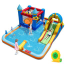 Inflatable Water Slide Park Bouncy Castle with Climbing Wall with Blower by LJGDeals