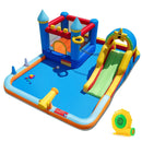 Inflatable Water Slide Park Bouncy Castle with Climbing Wall with Blower by LJGDeals