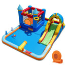 Inflatable Water Slide Park Bouncy Castle with Climbing Wall with 750W Blower by LJGDeals