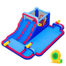 Inflatable Water Slide Park Giant Bounce House with Double Slides with 750W blower by LJGDeals