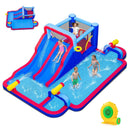Inflatable Water Slide Park Giant Bounce House with Double Slides with 750W blower by LJGDeals