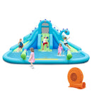Inflatable Water Slide with Dual Slides and Large Splash Pool and Carry Bag (with 584W Blower) by LJGDeals