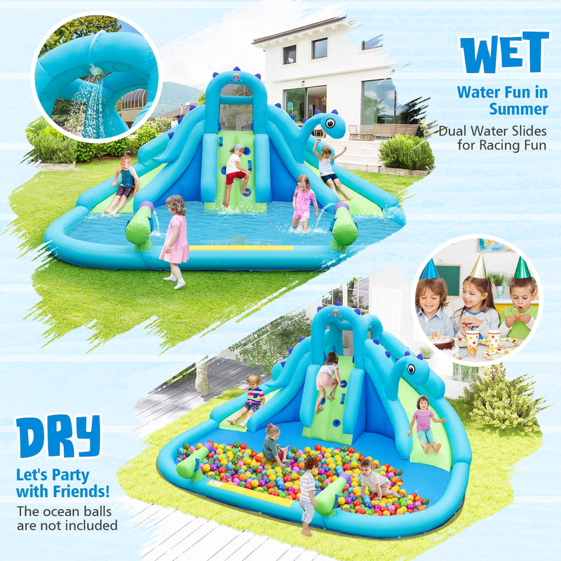 Inflatable Water Slide with Dual Slides and Large Splash Pool (Without Blower), photo 6 of 8