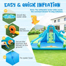 Inflatable Water Slide with Dual Slides and Large Splash Pool (Without Blower) by LJGDeals