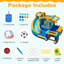Inflatable Water Slide Bounce House Kids Jump Castle with 680W Blower by LJGDeals
