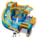Inflatable Water Slide Bounce House Kids Jump Castle with Water Cannon by LJGDeals