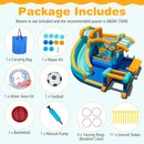 Inflatable Water Slide Bounce House Kids Jump Castle with Water Cannon by LJGDeals