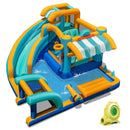Inflatable Water Slide Bounce House Kids Jump Castle with 735W Blower