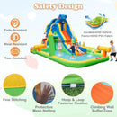 Inflatable Water Slide Giant Water Park 9-In-1 for Kids Backyard Fun with 735W Blower by LJGDeals