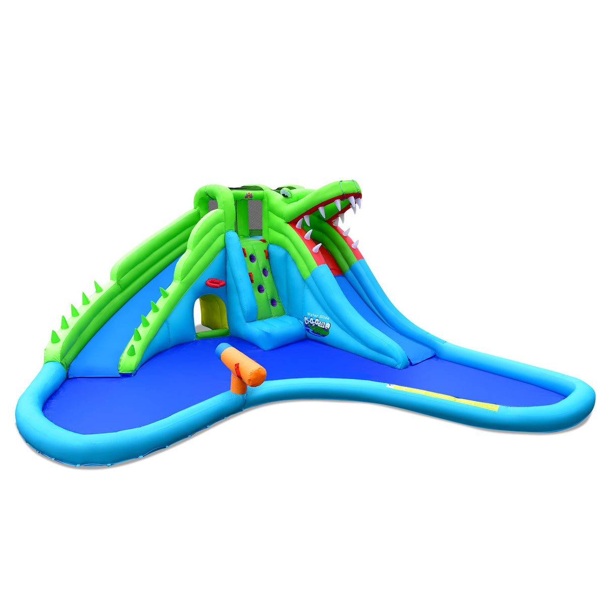 7-in-1 Inflatable Bounce House with Splashing Pool without Blower, photo 3 of 8