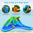 Inflatable Crocodile Style Water Slide Upgraded Kids Bounce Castle with 780W Blower by LJGDeals