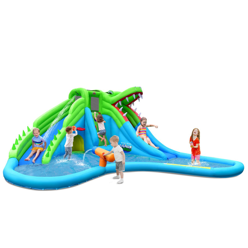 7-in-1 Inflatable Bounce House with Splashing Pool without Blower, photo 5 of 8