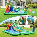 Inflatable Water Slide Park Giant Bounce House with 750W Blower by LJGDeals