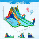 Inflatable Water Slide Park Giant Bounce House with 750W Blower by LJGDeals