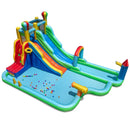 Inflatable Water Slide Park Giant Bounce House with Double Long Slides by LJGDeals