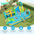 Inflatable Water Slide Tropical Theme Dual Slide Aqua Park with 735W Blower by LJGDeals