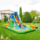 Inflatable Water Slide with Splash Pool and Climbing Wall for Oudoor Indoor without Blower by LJGDeals