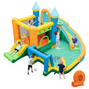 Inflatable Water Slide with Dual Slides and Splash Pool Bounce House with 680W Blower by LJGDeals