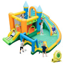 Inflatable Water Slide with Dual Slides and Splash Pool Bounce House with 735W Blower by LJGDeals