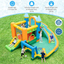 Inflatable Water Slide with Dual Slides and Splash Pool Bounce House with 735W Blower by LJGDeals