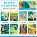 Inflatable Water Slide with Dual Slides and Splash Pool Bounce House with 735W Blower by LJGDeals