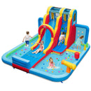 Inflatable Water Slide Water Park with Long Slide and Splash Pools and Ball Pit without Blower by LJGDeals