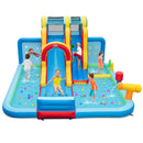 Inflatable Water Slide Water Park with Long Slide and Splash Pools and Ball Pit without Blower by LJGDeals