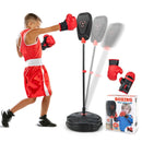 Inflation-Free Boxing set with Punching Bag and Boxing Gloves Quick Rebound Design for 5+ Years Old Kids by LJGDeals