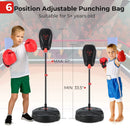 Inflation-Free Boxing set with Punching Bag and Boxing Gloves Quick Rebound Design for 5+ Years Old Kids by LJGDeals