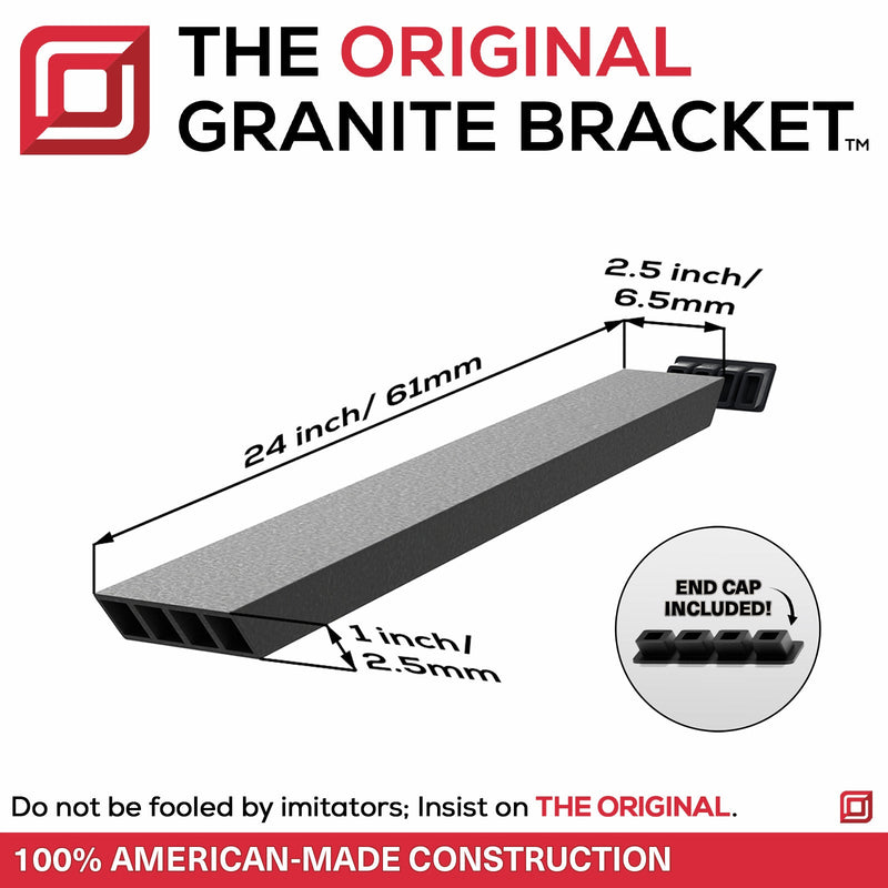 Industrial 1 inch Double Sided Island Support Bracket (Due to high demand please allow 7-10 business days to ship)