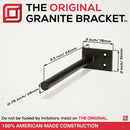 The Original™ Round Free Floating Shelf Bracket
