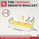 The Original Floating Shower Bench Kit­™ with Orange Waterproof Board & Original Shower Bench Bracket®