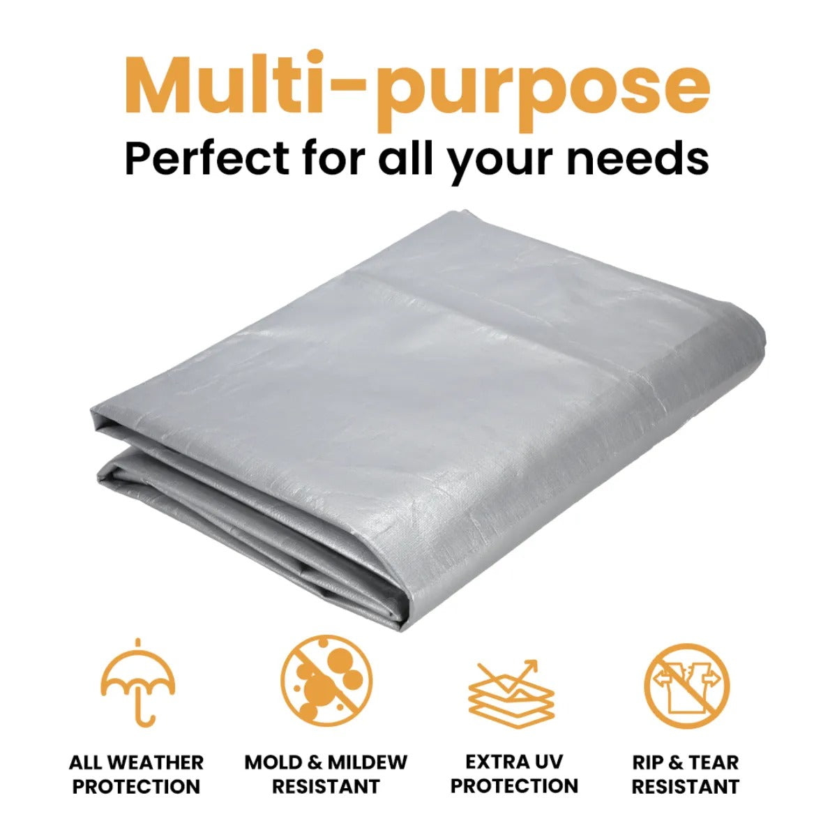 15' x 15' Super Heavy Duty Poly Tarp, photo 13 of 16
