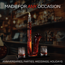 Saxophone Whiskey & Wine Decanter - 34 OZ Decanter Set with Two 10 Oz