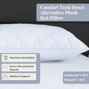 Comfort Tech Down Alternative Plush Bed Pillow