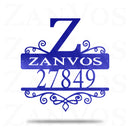 Initial Address Swirl Monogram