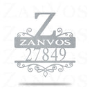 Initial Address Swirl Monogram